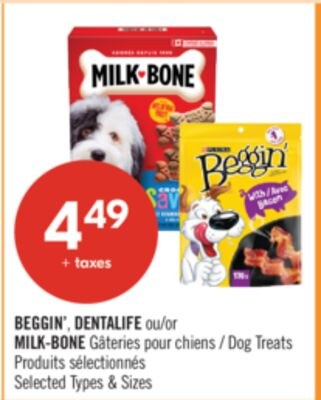 BEGGIN', DENTALIFE ou Gâteries pour chiens MILK…