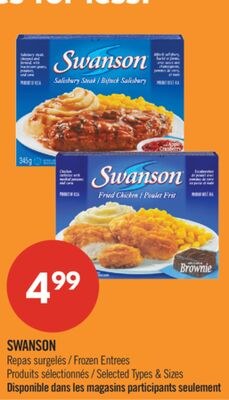 SWANSON Repas surgeles