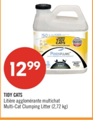 TIDY CATS Litière agglomérante multichat