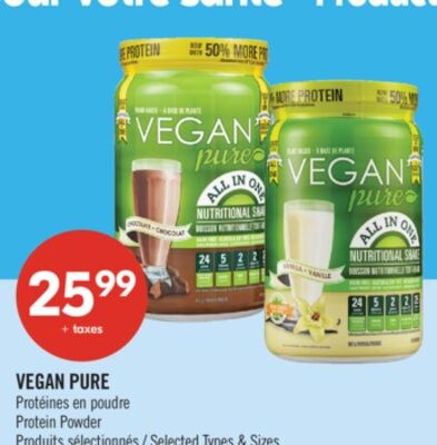 VEGAN PURE Protéines en poudre