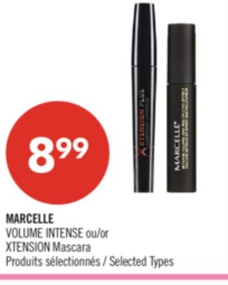 MARCELLE VOLUME INTENSE ou XTENSION Mascara