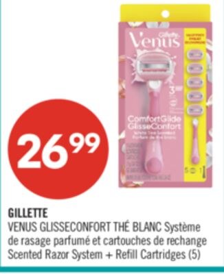GILLETTE VENUS GLISSECONFORT THÉ BLANC Système …