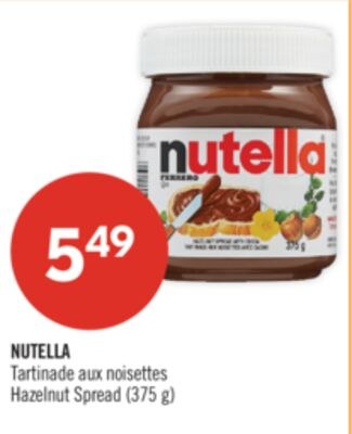 NUTELLA Tartinade aux noisettes