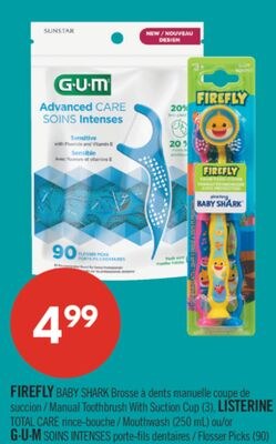 FIREFLY BABY SHARK Brosse à dents manuelle coup…