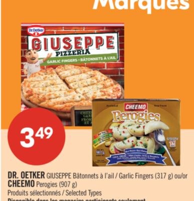 DR. OETKER GIUSEPPE Bâtonnets à l'ail (317 g) o…