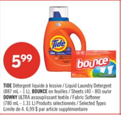 TIDE Détergent liquide à lessive (887 mL - 1 L)…