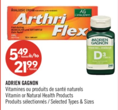 ADRIEN GAGNON Vitamines ou produits de santé na…