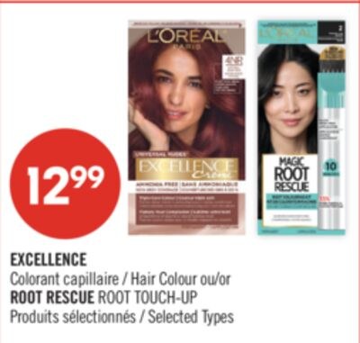 EXCELLENCE Colorant capillaire ou ROOT RESCUE R…