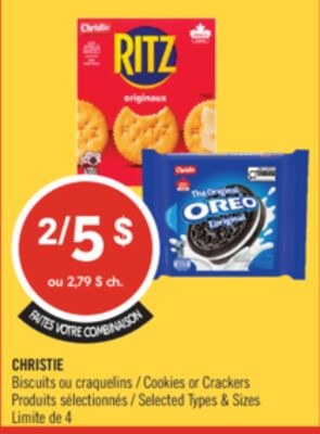 CHRISTIE Biscuits ou craquelins