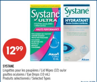 SYSTANE Lingettes pour les paupières (32) ou go…