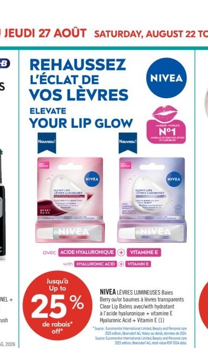 NIVEA Lèvres Lumineuses Baume