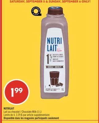 NUTRILAIT Lait au chocolat