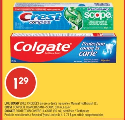 LIFE BRAND SOIES CROISÉES Brosse à dents manuelle…