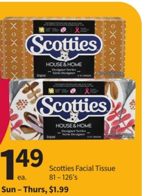 Scotties Facial Tissue