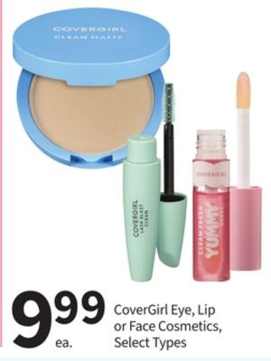 CoverGirl Eye, Lip or Face Cosmetics