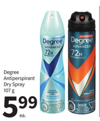 Degree Antiperspirant Dry Spray