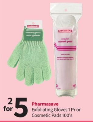 Pharmasave Exfoliating Gloves 1 Pr or Cosmetic …