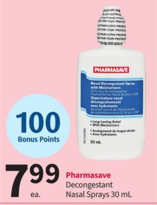 Pharmasave Decongestant Nasal Sprays