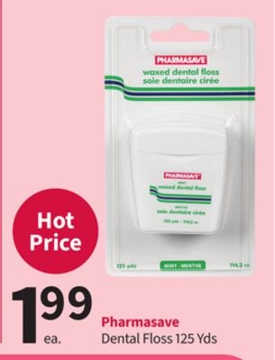 Pharmasave Dental Floss 125 Yds