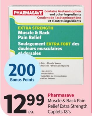 Pharmasave Muscle & Back Pain Relief Extra Stre…