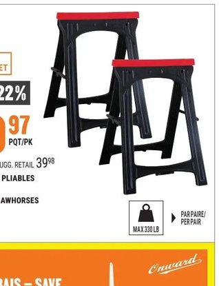 Chevalets pliables