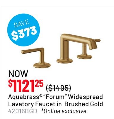 Aquabrass®" Forum" Widespread Lavatory Faucet i…