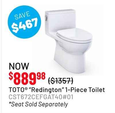 TOTO® "Redington" 1-Piece Toilet