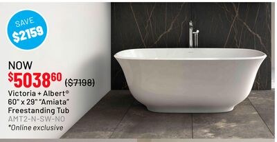 Victoria + Albert® 60" x 29"" Amiata" Freestand…