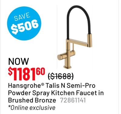 Hansgrohe® Talis N Semi-Pro Powder Spray Kitche…