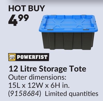 12 Litre Storage Tote