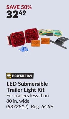 LED Submersible Trailer Light Kit