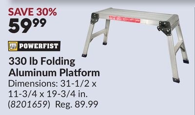 330 lb Folding Aluminum Platform