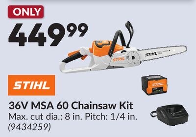 36V MSA 60 Chainsaw Kit
