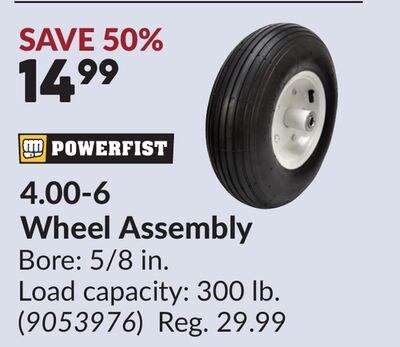 POWERFIST 4.00-6 Wheel Assembly