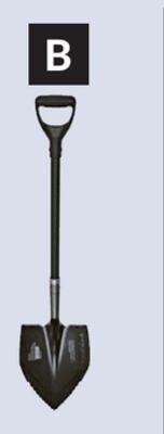D-Handle Serrated-Edge Shovels