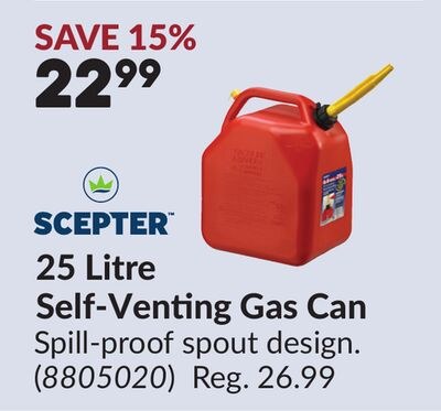 25 Litre Self-Venting Gas Can