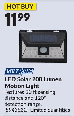 LED Solar 200 Lumen Motion Light