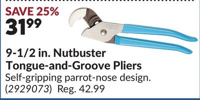 9-1/2 in. Nutbuster Tongue-and-Groove Pliers