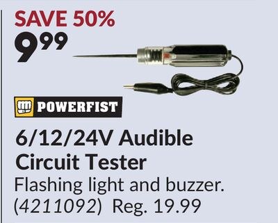 6/12/24V Audible Circuit Tester