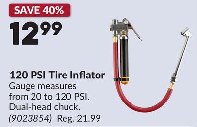 120 PSI Tire Inflator