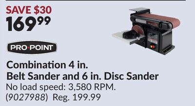Combination 4 in. Belt Sander and 6 in. Disc Sa…