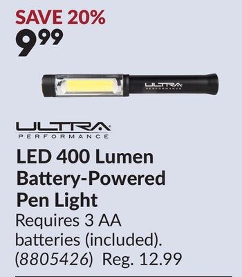 LED 400 Lumen Battery-Powered Pen Light