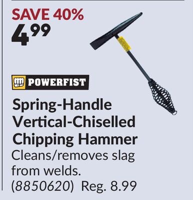 Spring-Handle Vertical-Chiselled Chipping Hammer