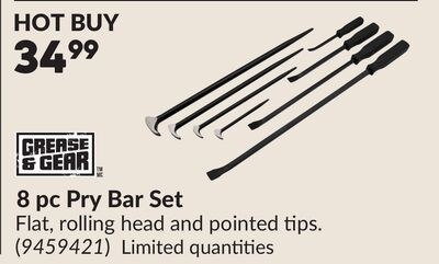 8 pc Pry Bar Set
