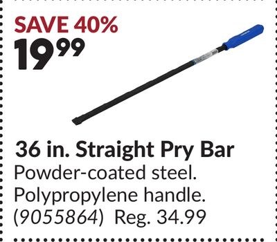 36 in. Straight Pry Bar