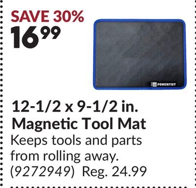 12-1/2 x 9-1/2 in. Magnetic Tool Mat
