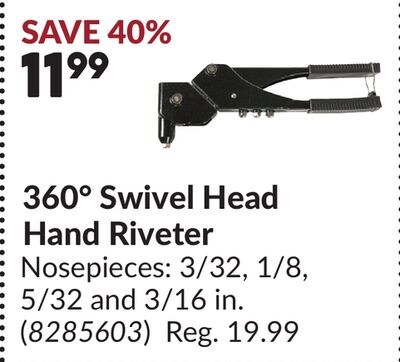 360° Swivel Head Hand Riveter
