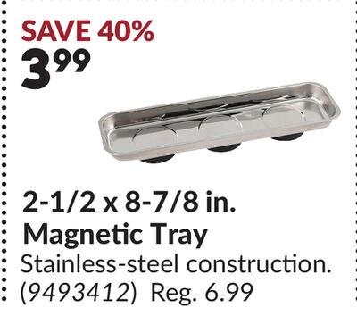 2-1/2 x 8-7/8 in. Magnetic Tray