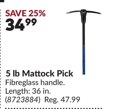 5 lb Mattock Pick