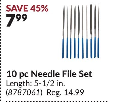 10 pc Needle File Set